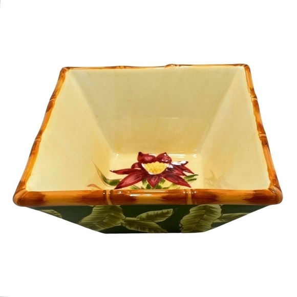 Bowl Set Sweet Olive Designs Jane Adams Tropical Floral
3-Pcs 6” Square Bowl Set - Picture 9 of 10